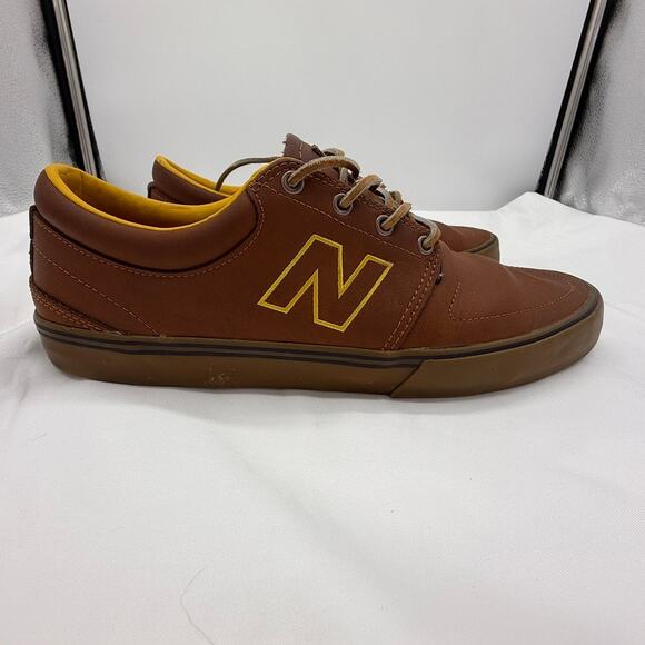 New Balance Numeric Brighton 344 Men’s Shoes Brown Leather Gum Sole Skate Sz 11 - Picture 8 of 11